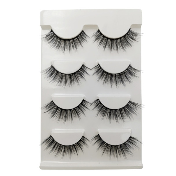 2 Sets SHIDISHANGPIN 3D Mink False Eyelashes Naturally Thick Eyelashes(G108)