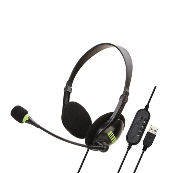 Head-Mounted Wired Headset With Microphone, Style: GAE-440 B