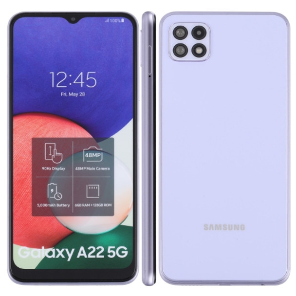 Color Screen Non-Working Fake Dummy Display Model for Samsung Galaxy  A22 5G (Purple)