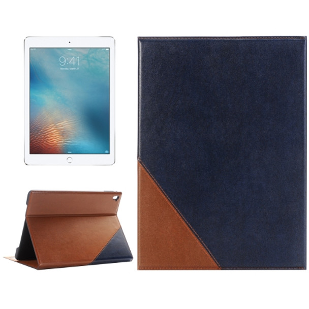 Book Style Horizontal Flip Leather Case with Holder & Card Slots & Wallet for iPad Pro 9.7 inch(Dark Blue)