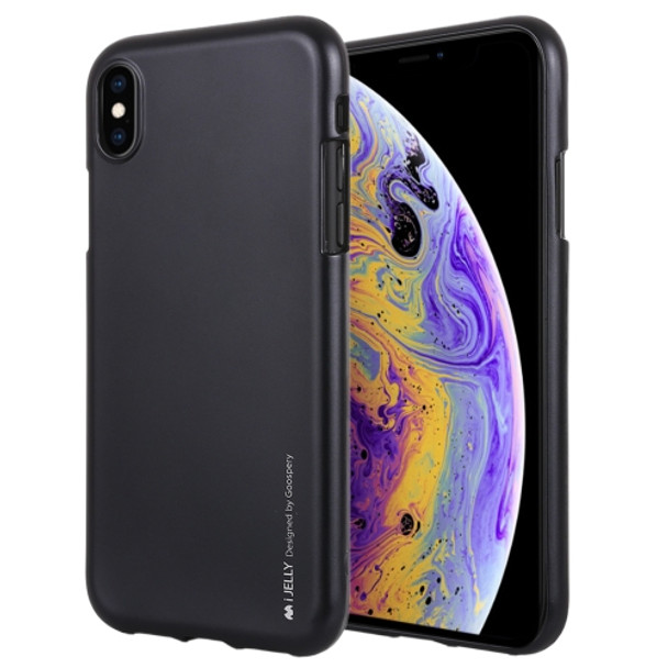 GOOSPERY JELLY Series Shockproof Soft TPU Case for iPhone XS Max(Black)