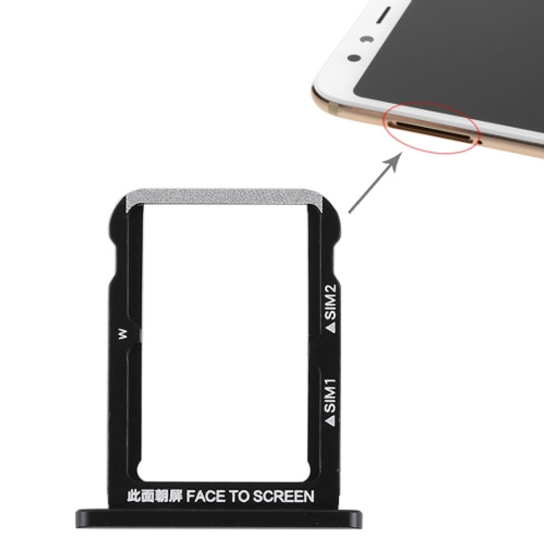 Double SIM Card Tray for Xiaomi Mi 6X (Black)