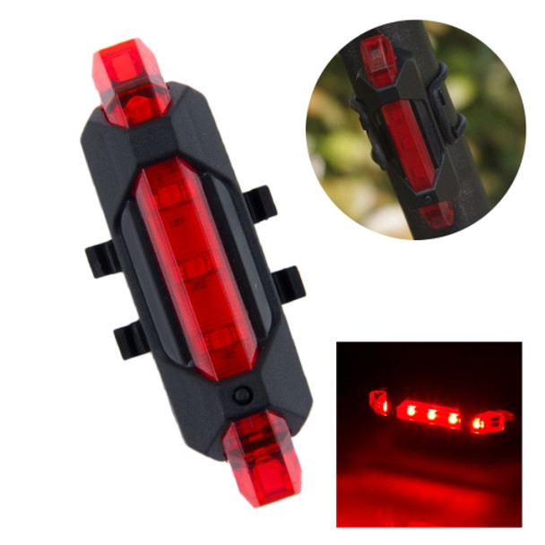 AQY-093 Detachable USB Rechargeable LED Bike Taillight(Red)
