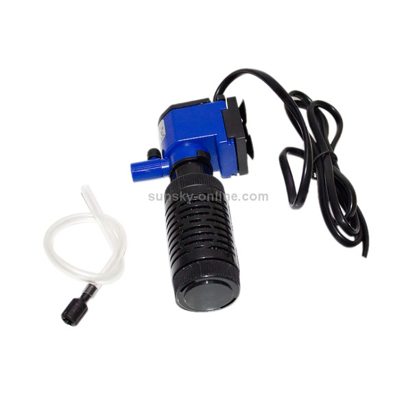 ZY-M2 4W 400L/H Multi-function Submersible Aquarium Water Pump Circulation Pump Fish Tank Internal Air Filter, EU Plug