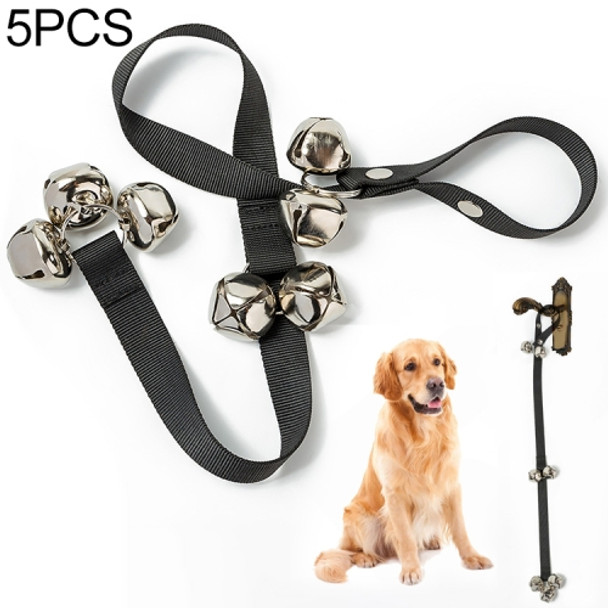5 PCS Pet Doorbell Rope Dog Training Out Alarm Bell Lanyard Guide