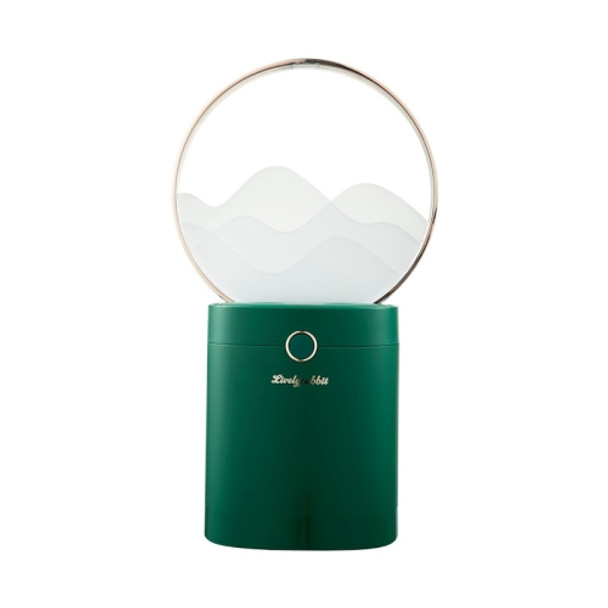 XM-JS806 6W Household Rechargeable Large Capacity Livelyrabbit Clouds Fog Mountains Shaped Humidifier with Night Light & Power Bank Function(Green)