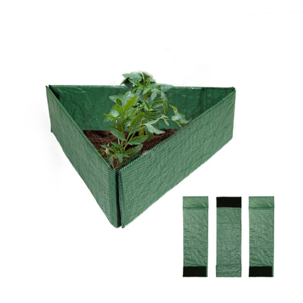3 PCS Outdoor Garden Vegetable Garden Flowerpot Terrace Can Be Freely Combined Polygonal Flower Bed, Specification: 15 x 50cm(Green)