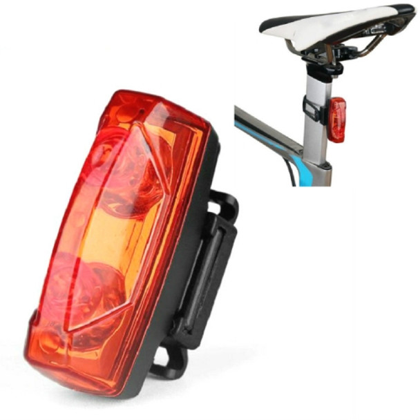 Magnetic Induction Taillight Bicycle Self-Generation Induction Taillight Waterproof Night Riding Safety Warning Light(Red)