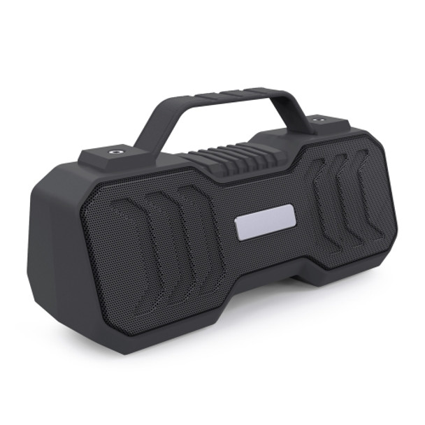 New Rixing NR-4500M Bluetooth 5.0 Portable Outdoor Karaoke Wireless Bluetooth Speaker with Microphone(Grey)