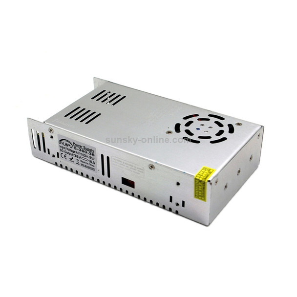 S-360-36 DC36V 10A 360W Light Bar Regulated Switching Power Supply LED Transformer, Size: 215 x 115 x 50mm