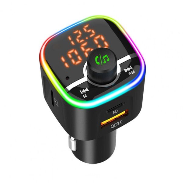 BC68 QC3.0 PD USB Car Charger Support FM Transmitter Hands-free MP3 Player