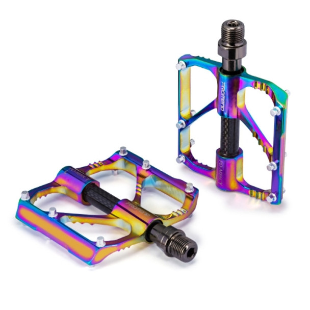1 Pair PROMEND Three Peilin Bearing Aluminum Alloy CNC Bicycle Colorful Pedal PD-M86CY