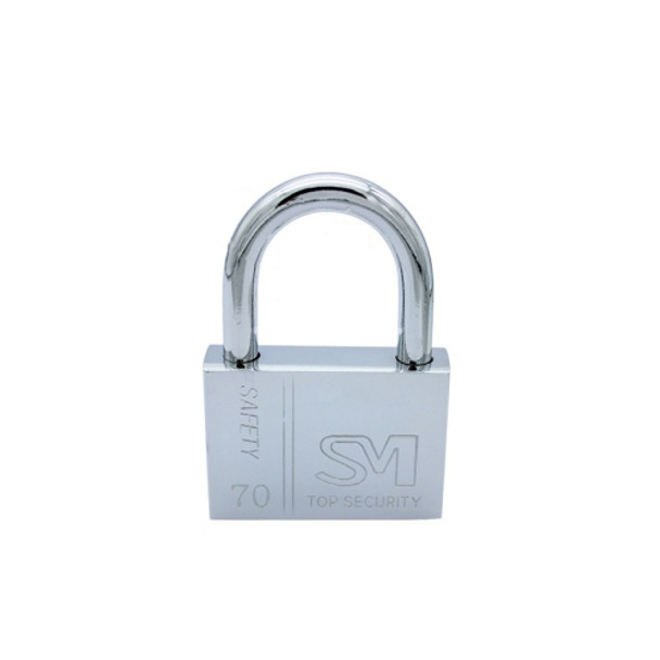 4 PCS Square Blade Imitation Stainless Steel Padlock, Specification: Short 70mm Open
