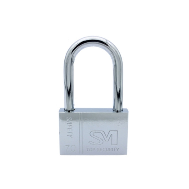 4 PCS Square Blade Imitation Stainless Steel Padlock, Specification: Long 70mm Not Open