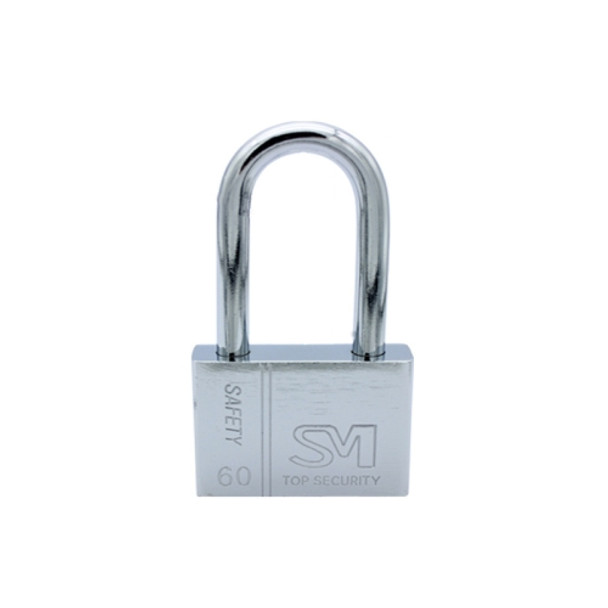 4 PCS Square Blade Imitation Stainless Steel Padlock, Specification: Long 60mm Not Open