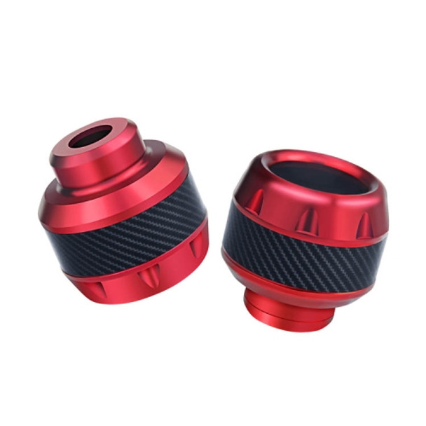 2 Pairs TF-1783 Motorcycle Accessories Modified Electric Car Anti-Drop Cup Aluminum Alloy Shock Absorption Front Fork Cup(Red)