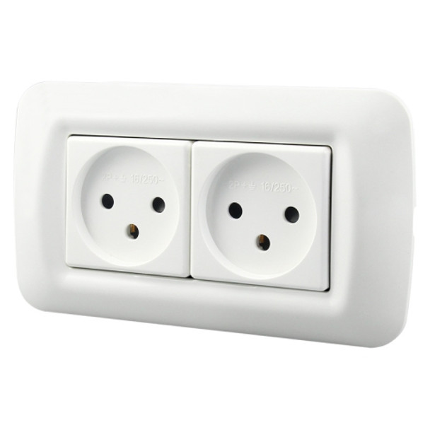 PC Panel Duplex Israel Three-Hole Wall Power Socket(Y Shape Double Plug)