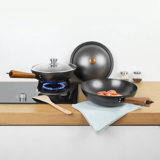 Original Xiaomi Youpin Lightweight Stir Fry Iron Pot, Specification: Fine Iron Cover 32cm Caliber