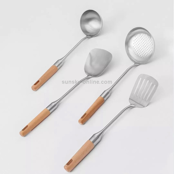 Original Xiaomi Youpin Beech Handle Stainless Steel Soup Spoon