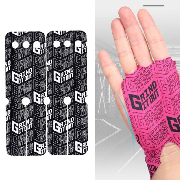 2 PCS Sports Fitness Wear-Resistant Breathable Palm Protector Elastic Non-Slip Palm Sticker(Black)