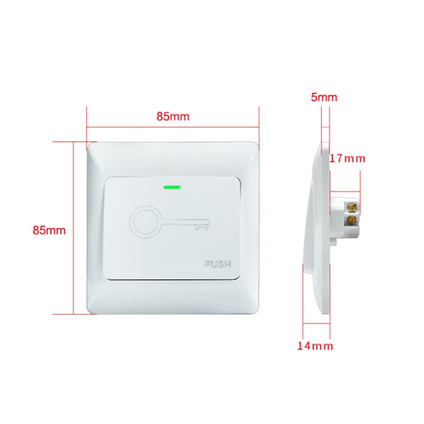 E6 Home Access Control System Door Doorbell Automatic Reset Button Switch
