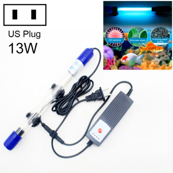2 PCS 110V 13W UV Ultraviolet Algae Disinfection Fish Tank Lamp, Regular Payment, US Plug