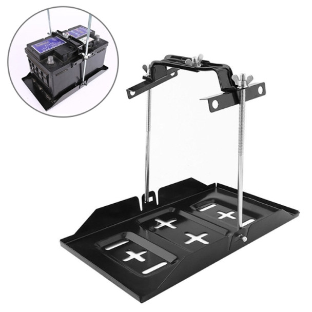 Car Universal Battery Bracket Adjustable Battery Fixed Holder + Base Tray, Size:28.5cm Base + 23cm Bracket