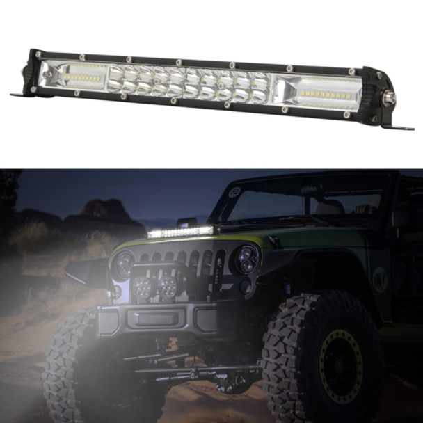 15 inch Two Rows DC9-30V 22W 6000K IP67 Car Truck Off-road Vehicle LED Work Lights Spot / Flood Light