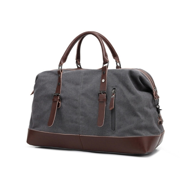 AUGUR 2012 Portable Casual Canvas Travel Handbag Baggage Shoulder Crossby Bag(Grey)