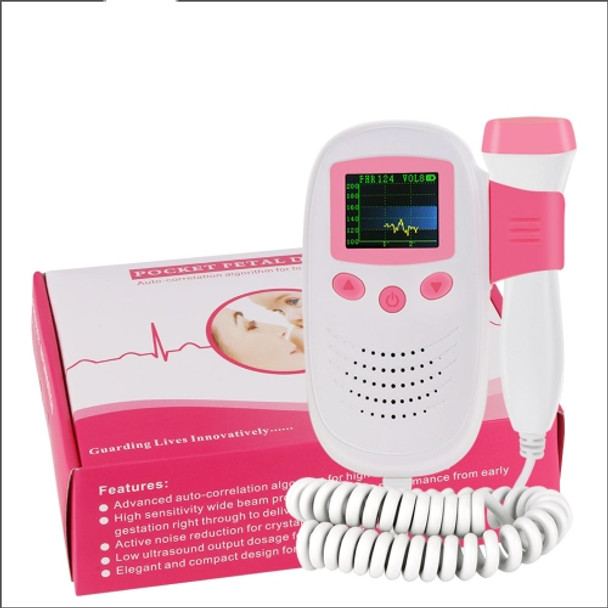 RZ-100S9 LED Fetal Doppler Ultrasound Sound Baby Heartbeat Detector Monitor Digital Prenatal Pocket Fetal Doppler Stethoscope
