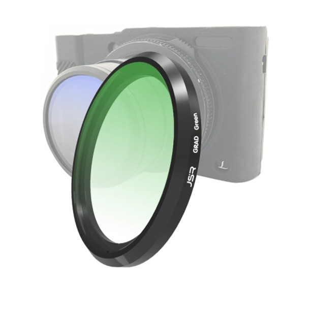 JSR Gradient Colored Lens Filter for Panasonic LUMIX LX10(Gradient Green)