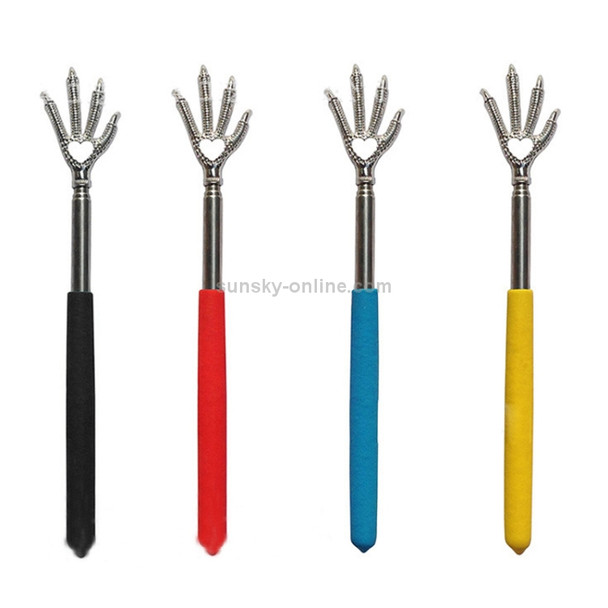 10 PCS Practical Handy Stainless Telescopic Pocket Scratching Massage Kit Bear claw back scratcher(Color Random delivery)