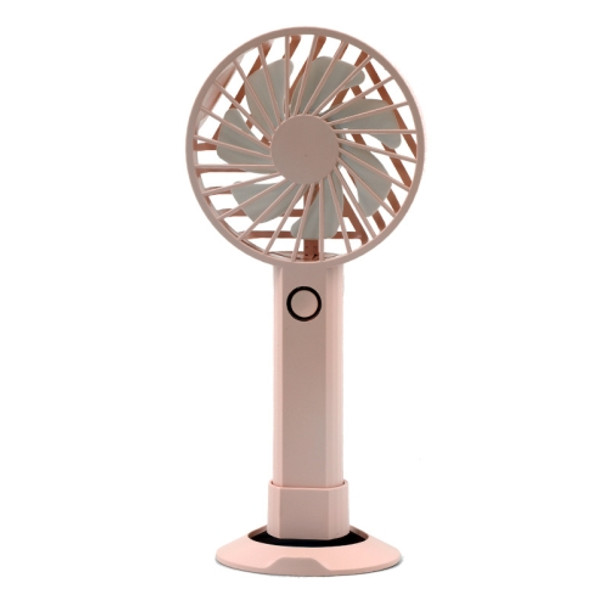 Y6 Hand-Held Small Fan Usb Rechargeable Desktop Portable Electric Fan(Pink)