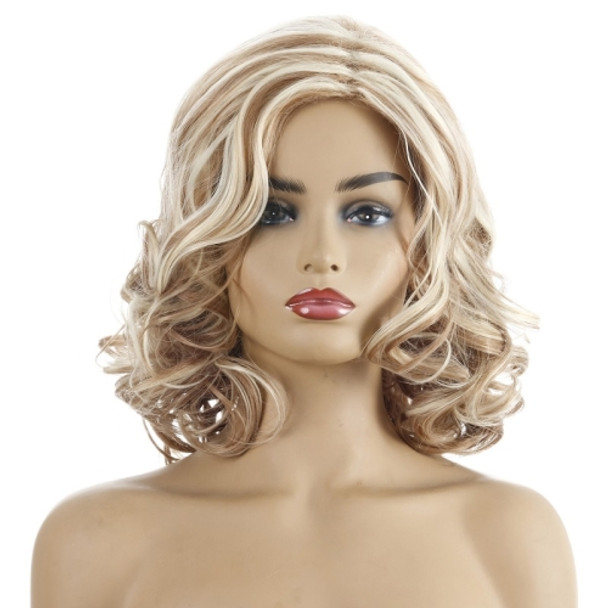 Ladies Short Curly Hair Chemical Fiber Wig(Photo Color)