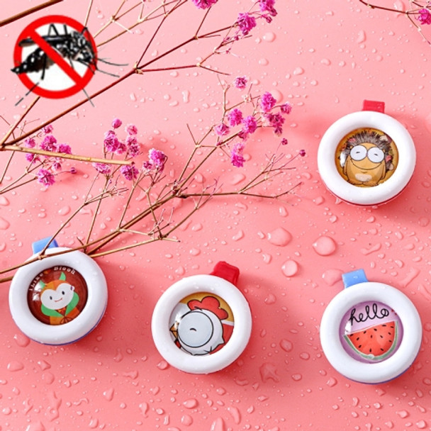 10 PCS Cartoon Silicone Mosquito Repellent Buckle Baby Mosquito Repellent Artifact, Random Color Delivery