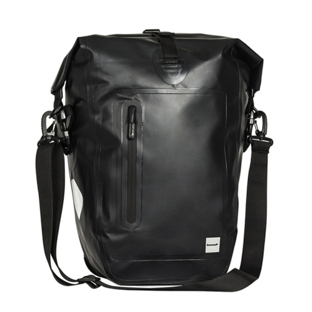 Rhinowalk Bicycle Backpack Full Waterproof Shelf Bag 25L Unilateral Frame Bag Long-distance Travel Bicycle Bag(Full Black)