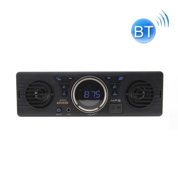 AOVEISE AV252 12V Car SD Card MP3 Audio Electric Car Radio with Speaker Bluetooth Speaker(Bluetooth version)