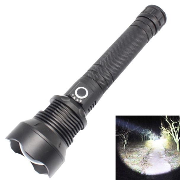 X92 Luminous Flux: 2000lm LED Waterproof Flashlight, Retractable Focus Function (Black)