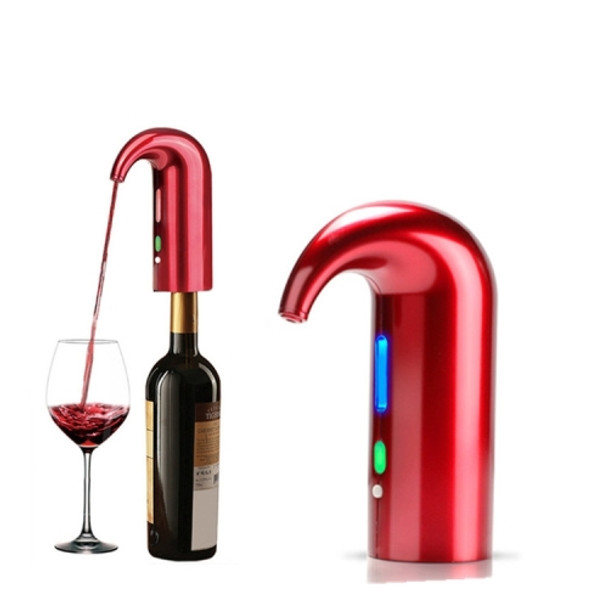 Red Wine USB Rechargeable Quick Decanter Intelligent Wine Decanter, Color:Red