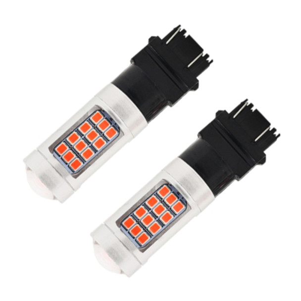 2 PCS 3157 DC12V / 2.2W Car Constantly Bright Brake Lights with 42LEDs SMD-2835 Lamps(Red Light)