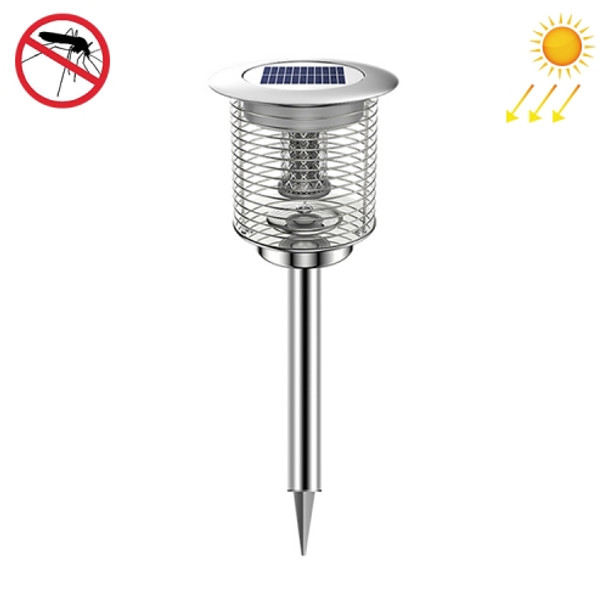 Outdoor Solar Waterproof Mosquito Lamp Mosquito Repellent, Color:TM01Y Silver