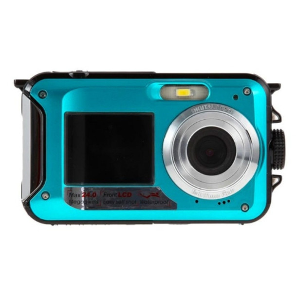 W8D Dual Screen Camera Waterproof HD Digital Camera DV Camcorder(Blue)