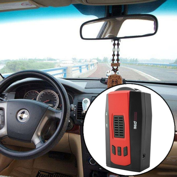 M7 360 Degrees Full-Band Scanning Car Speed Testing System Radar Laser Detector, Support English & Russian Voice Broadcast(Red+Black)