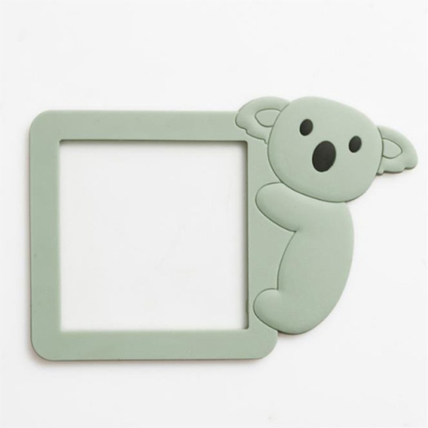 Cartoon Luminous Switch Sticker Wall Decoration Switch Cover(Light Green)