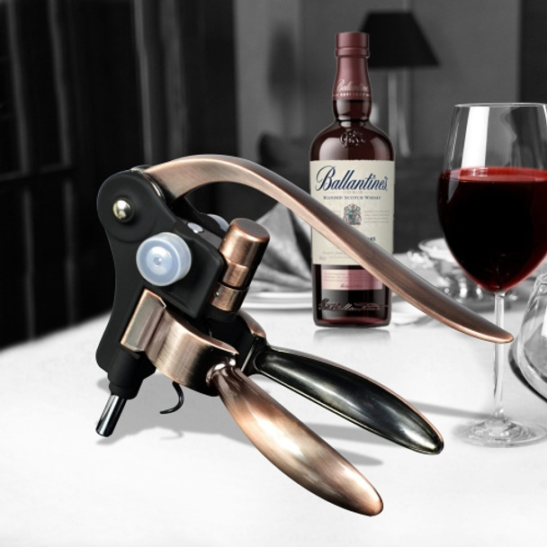 Zinc Alloy + ABS Material Retro Rabbit Shape Bottle Opener Corkscrew Port Wine Bottle Opener, Size: 18 x 14.5 x 4.7cm