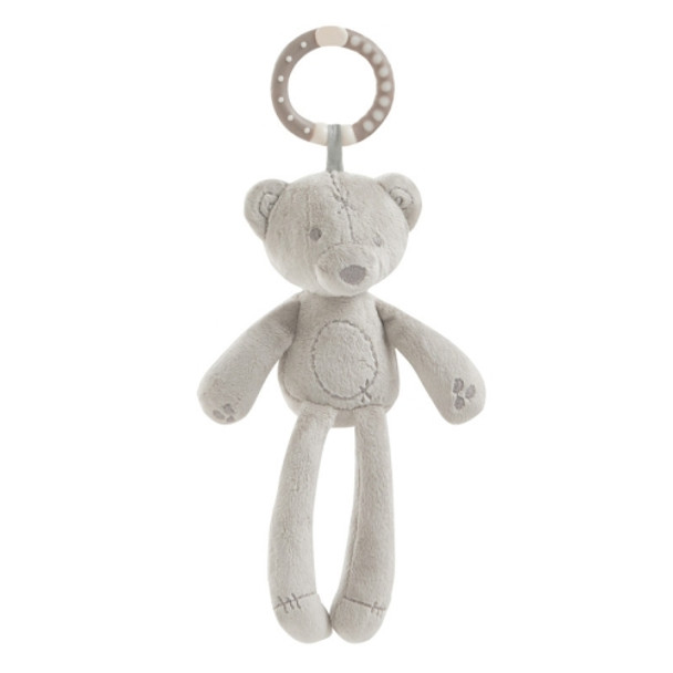 Rabbit Bear Soft Plush Toy for Infant Bed Pram With Hanging Ring(Bear)