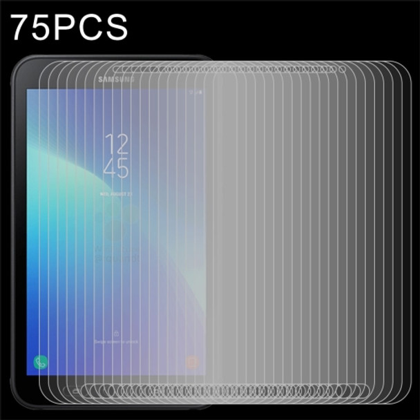 75 PCS for Galaxy Tab Active2 8.0 LTE / T395 0.3mm 9H Surface Hardness Tempered Glass Film