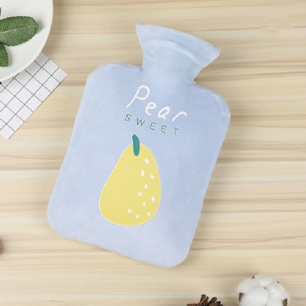 Fruit Mini Water Injection Hot Water Bottle PVC Hand Warmer Bag, Capacity:1000ml(Blue)