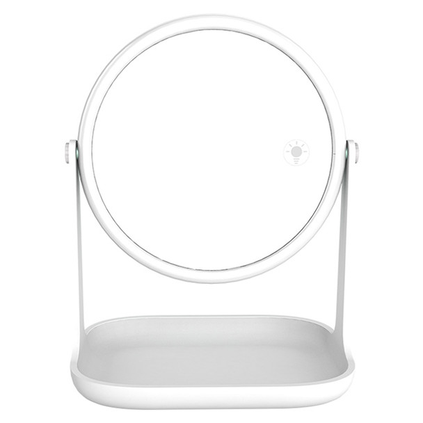 RK36 Multi-function Touch Switch Retractable Makeup Mirror Desk Lamp (White)