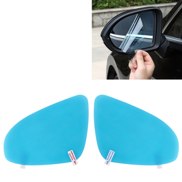 For Volkswagen Polo 2018 Car PET Rearview Mirror Protective Window Clear Anti-fog Waterproof Rain Shield Film